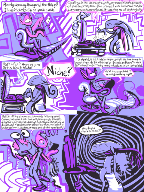 son of a niche
a mildly exaggerated comic strip
Keywords: pathtic snake garbage