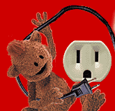 Don't get eaten by the GIANT OUTLET, Bad Andy!