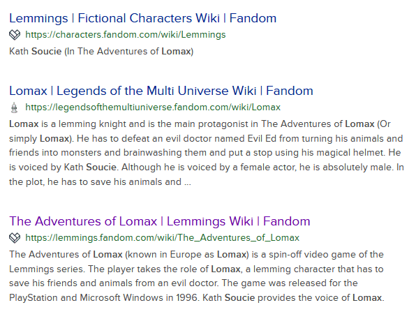 Lemmings, Fictional Characters Wiki